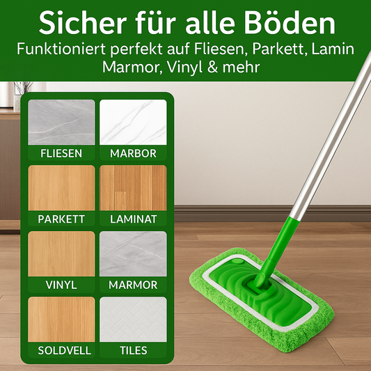 Premium Mikrofaser Mop-Pads – Wiederverwendbare Tücher für Nass- & Trockenreinigung | Waschbare Boden- & Möbel-Reinigungstücher | Kompatibel mit Sweeper Mop