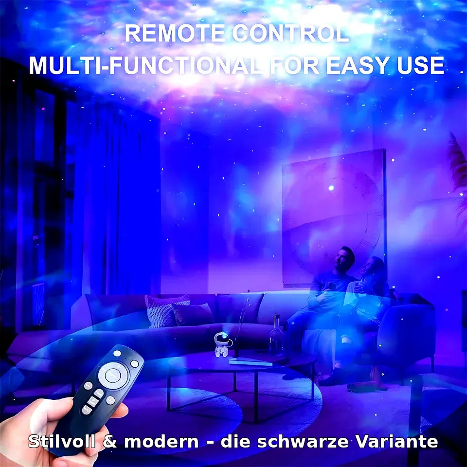 Astronaut Sternenprojektor – LED Galaxy Nachtlicht mit Nebel für Kinderzimmer & Schlafzimmer